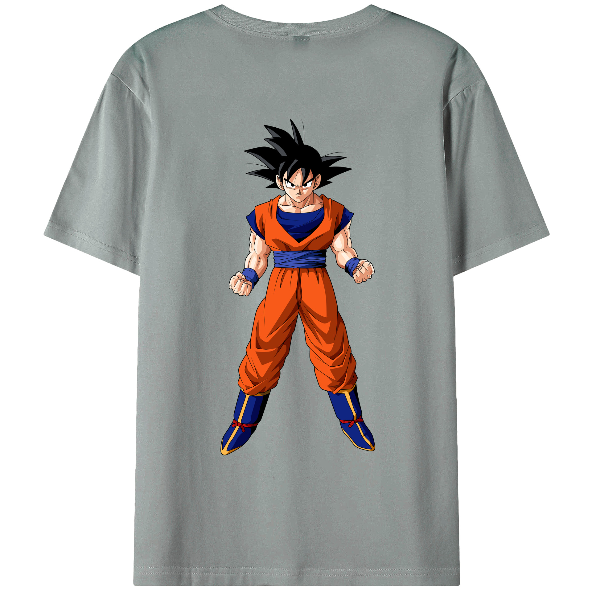 （画像用） ドラゴンボール 孫悟空（そん ごくう）Son Goku カカロット DRAGON BALL Kakarotto 綿100％ メンズ半袖Tシャツ（バックプリント） 通気性